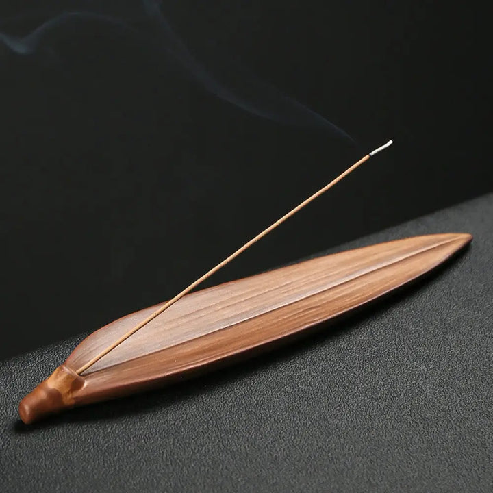 BWOOOH ceramic incense burner - Fisherman Fishing Boat Bamboo Buddh