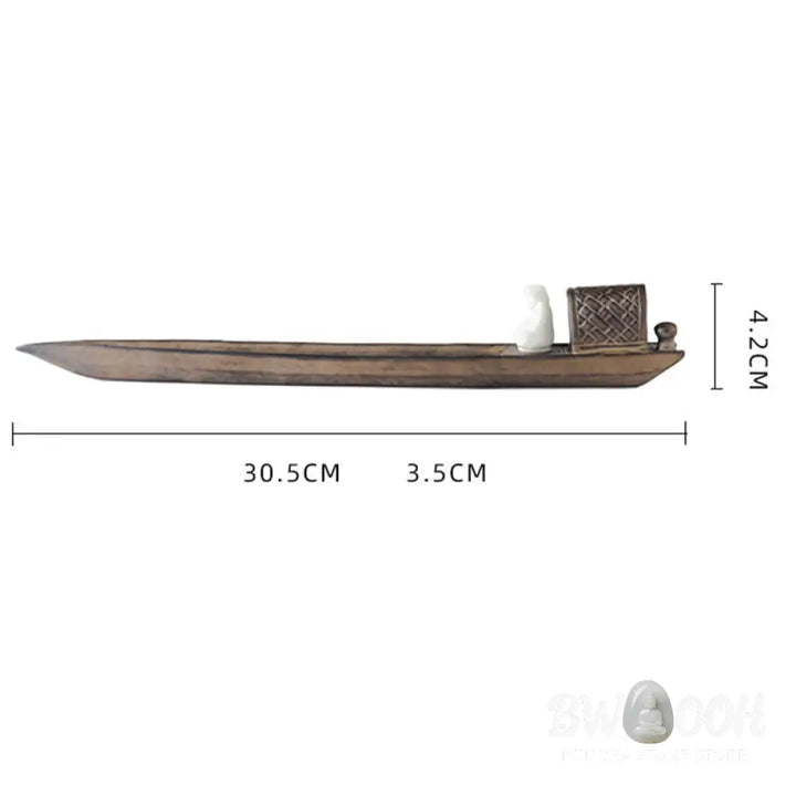BWOOOH ceramic incense burner - Fisherman Zen Healing Brown Ceramic