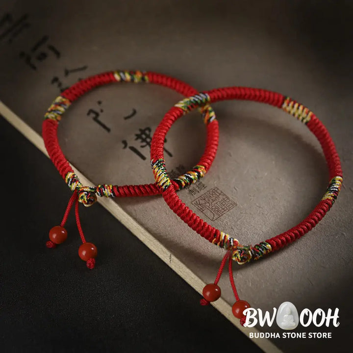 BWOOOH Five Colors King Kong Knot String Protection Luck Bracelet | spiritual healing bracelet