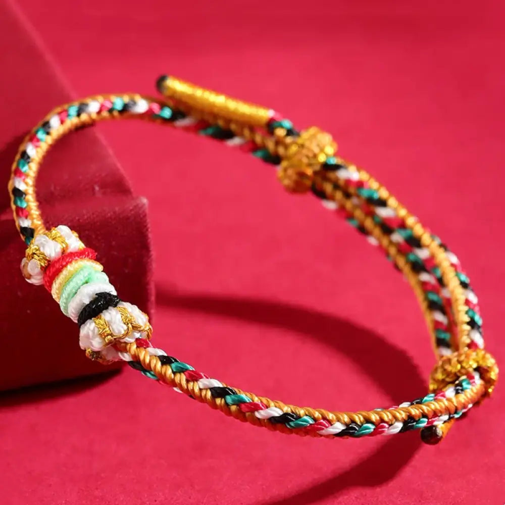 BWOOOH Five Elements Colorful String Completeness Knot Reef Knot Braid Luck Bracelet - BWOOOH - Bracelet
