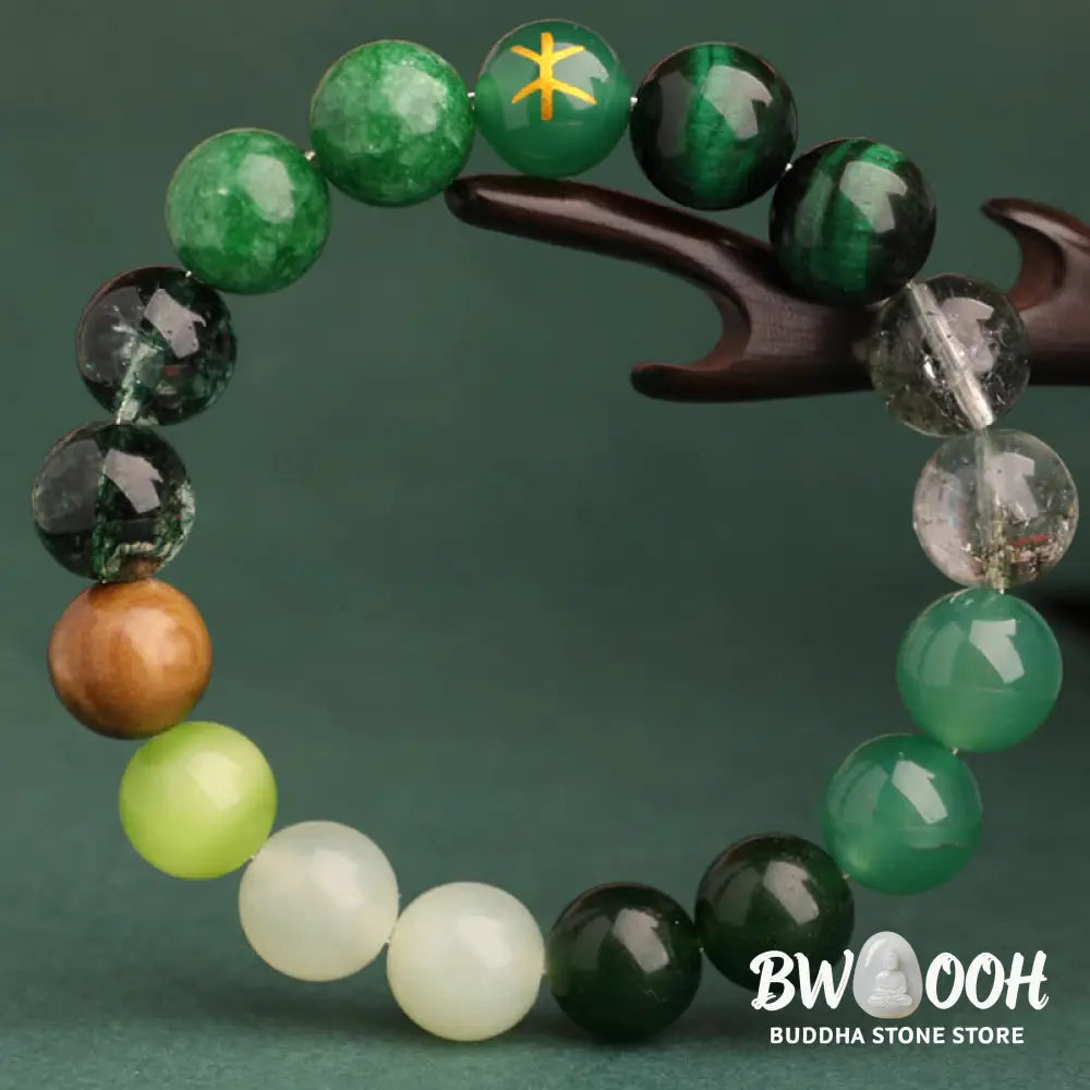 Buddha Stones Five Elements Various Agate Balance Luck Bracelet - BWOOOH - Bracelet