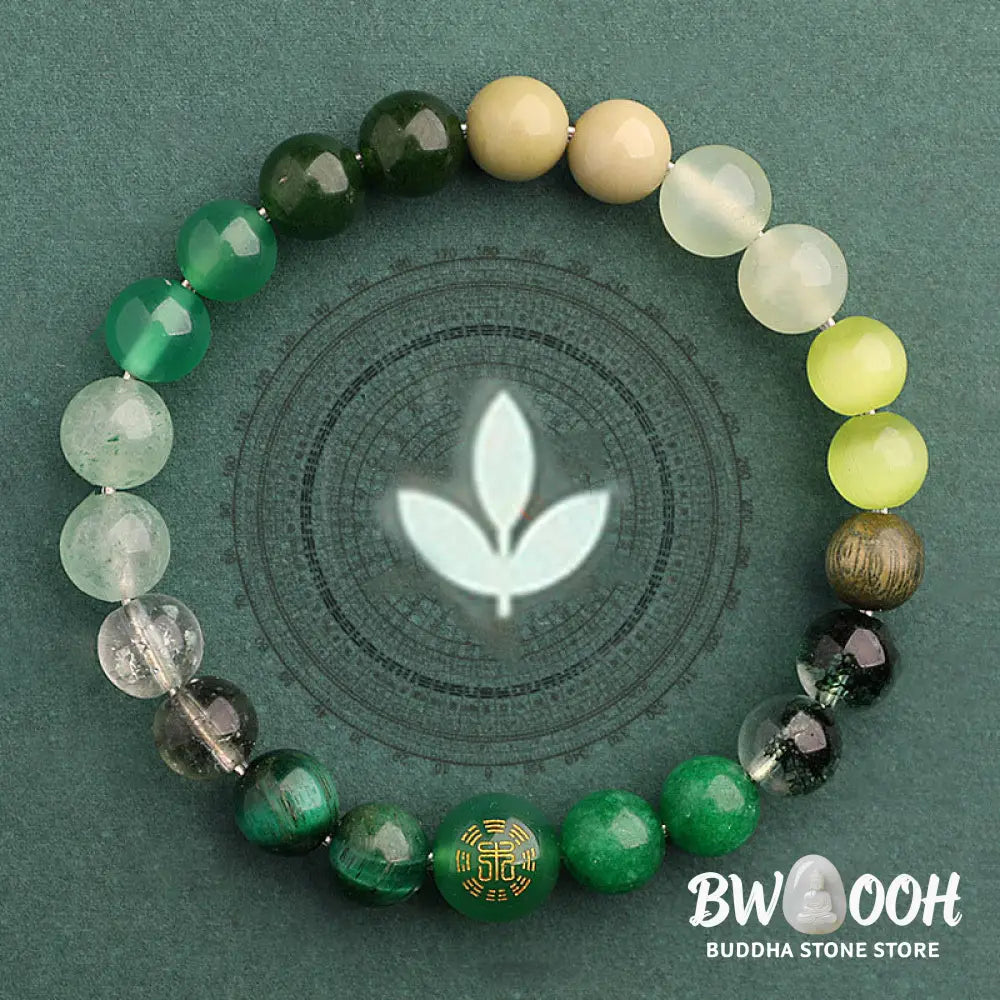 Buddha Stones Five Elements Various Agate Balance Luck Bracelet - BWOOOH - Bracelet