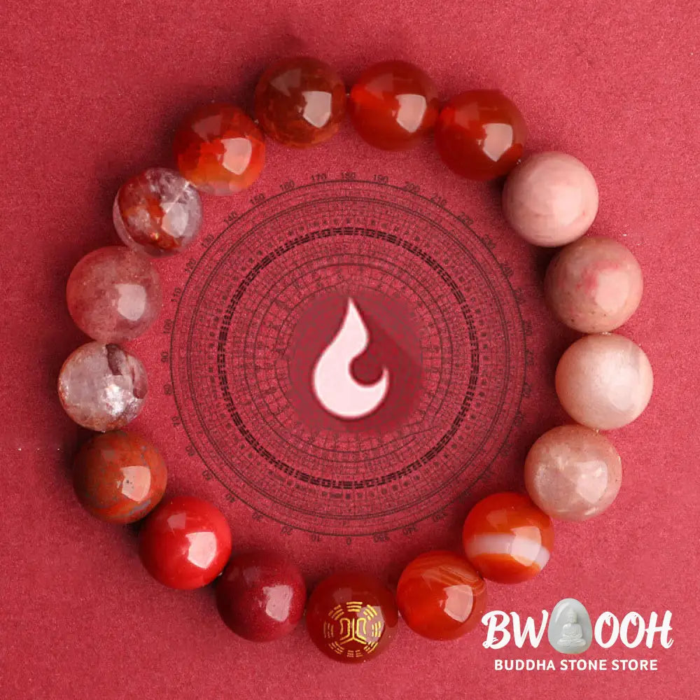 Buddha Stones Five Elements Various Agate Balance Luck Bracelet - BWOOOH - Bracelet