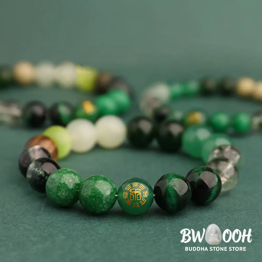 Buddha Stones Five Elements Various Agate Balance Luck Bracelet - BWOOOH - Bracelet