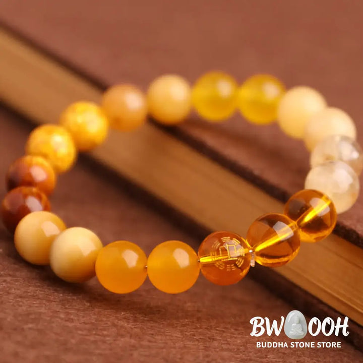 Buddha Stones Five Elements Various Agate Balance Luck Bracelet - BWOOOH - Bracelet