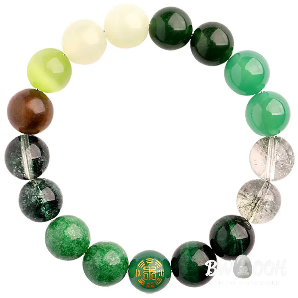 Buddha Stones Five Elements Various Agate Balance Luck Bracelet - BWOOOH - Bracelet