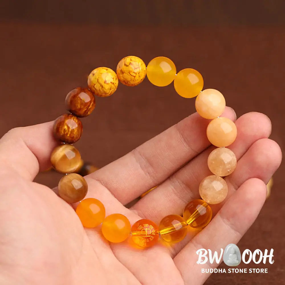 Buddha Stones Five Elements Various Agate Balance Luck Bracelet - BWOOOH - Bracelet