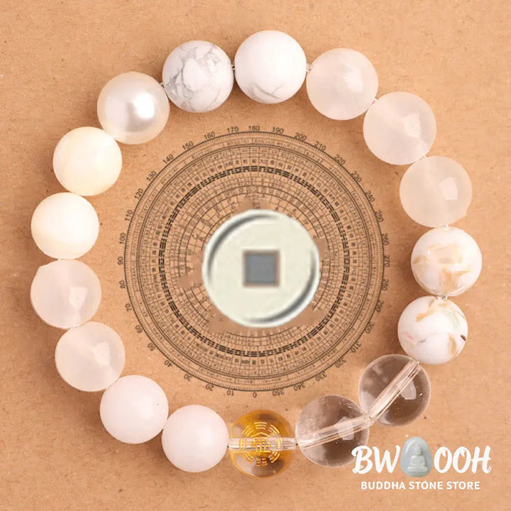 Buddha Stones Five Elements Various Agate Balance Luck Bracelet - BWOOOH - Bracelet