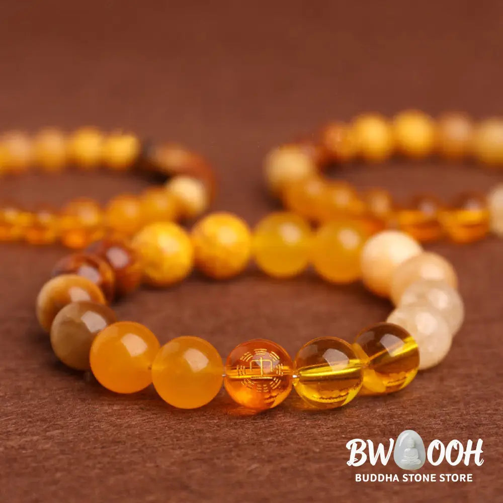 Buddha Stones Five Elements Various Agate Balance Luck Bracelet - BWOOOH - Bracelet
