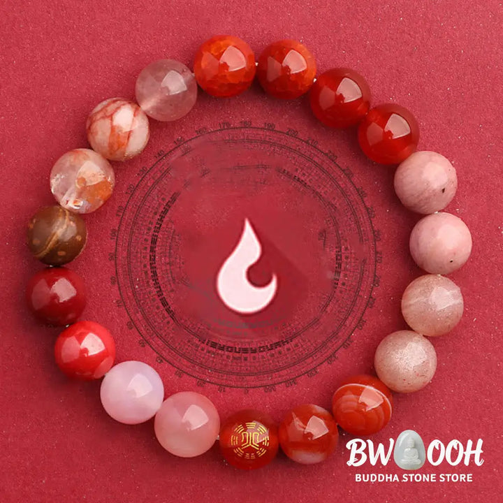 Buddha Stones Five Elements Various Agate Balance Luck Bracelet - BWOOOH - Bracelet
