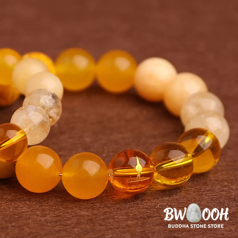 Buddha Stones Five Elements Various Agate Balance Luck Bracelet - BWOOOH - Bracelet