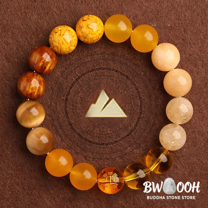 Buddha Stones Five Elements Various Agate Balance Luck Bracelet - BWOOOH - Bracelet