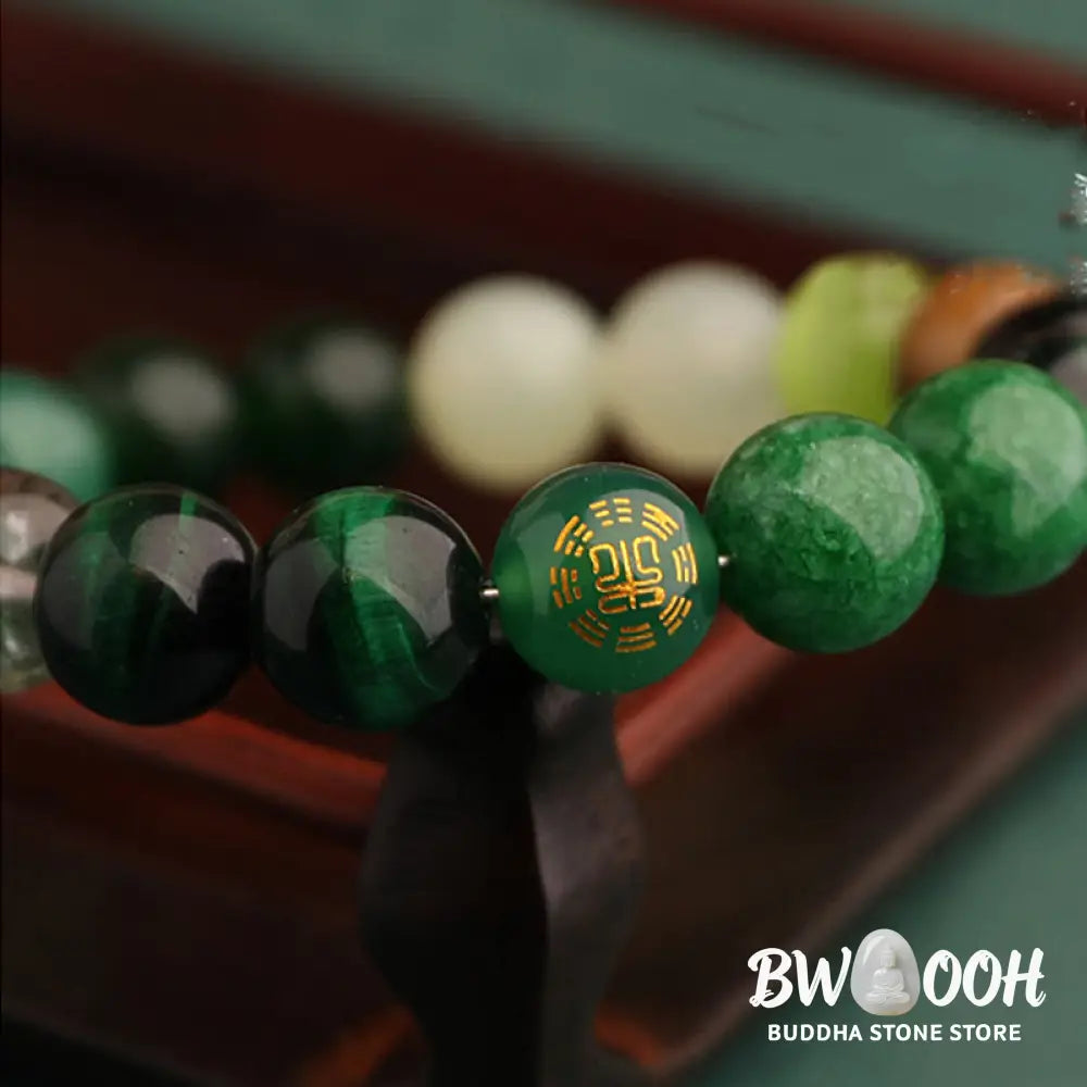Buddha Stones Five Elements Various Agate Balance Luck Bracelet - BWOOOH - Bracelet