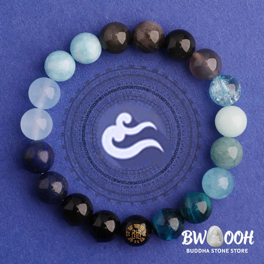 Buddha Stones Five Elements Various Agate Balance Luck Bracelet - BWOOOH - Bracelet