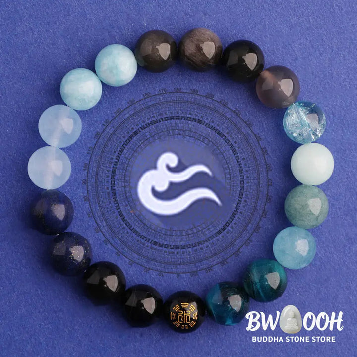 Buddha Stones Five Elements Various Agate Balance Luck Bracelet - BWOOOH - Bracelet