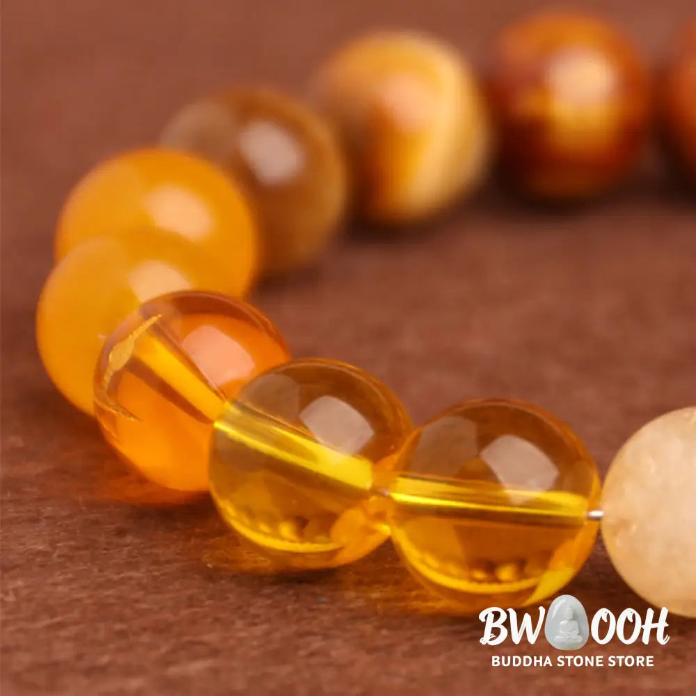Buddha Stones Five Elements Various Agate Balance Luck Bracelet - BWOOOH - Bracelet