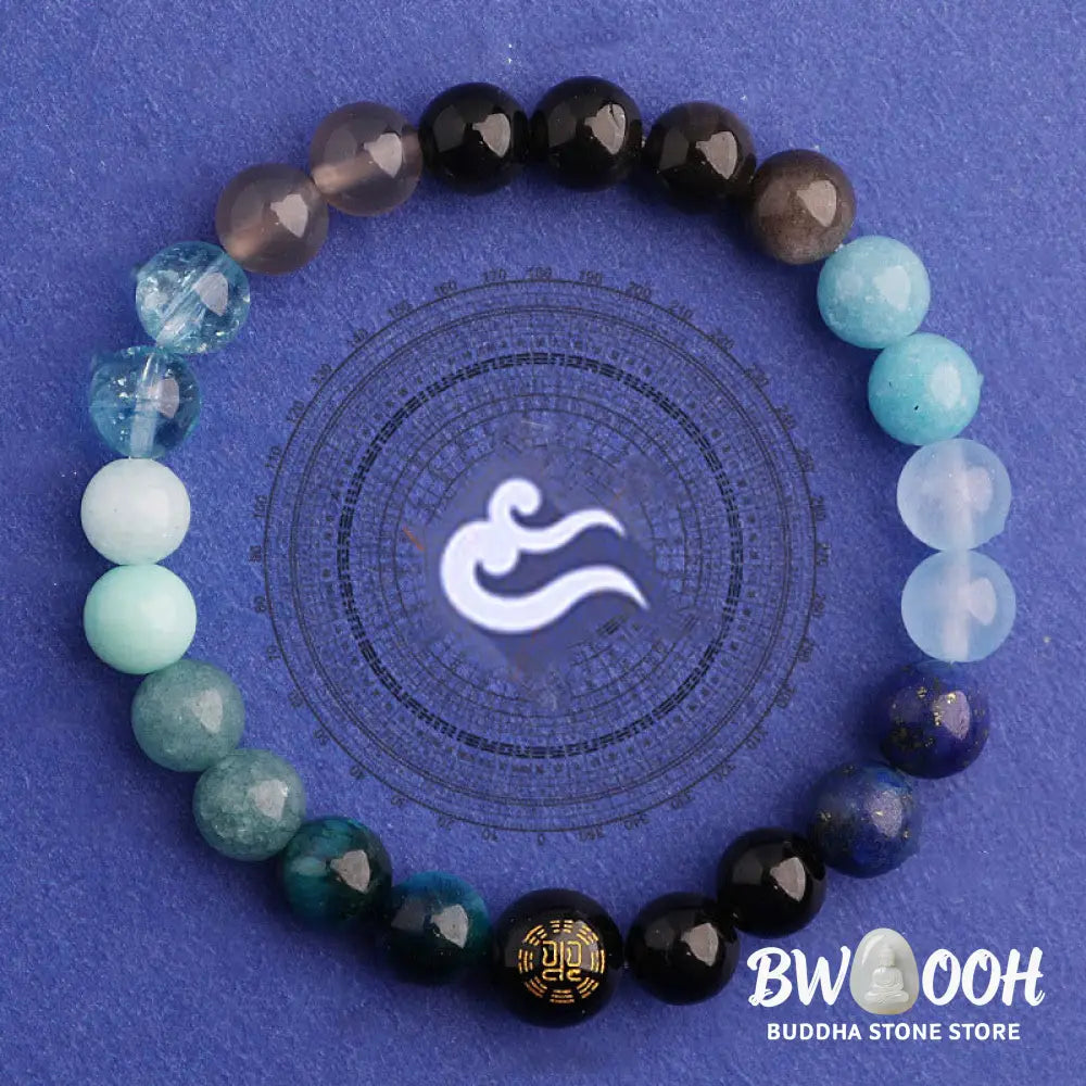 Buddha Stones Five Elements Various Agate Balance Luck Bracelet - BWOOOH - Bracelet