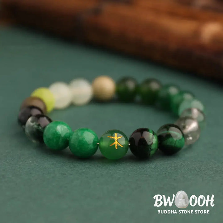 Buddha Stones Five Elements Various Agate Balance Luck Bracelet - BWOOOH - Bracelet