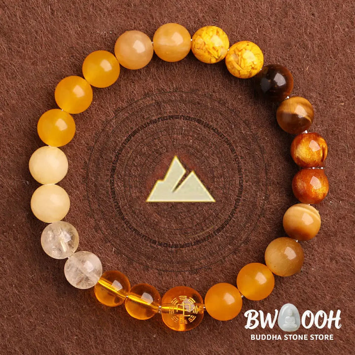 Buddha Stones Five Elements Various Agate Balance Luck Bracelet - BWOOOH - Bracelet