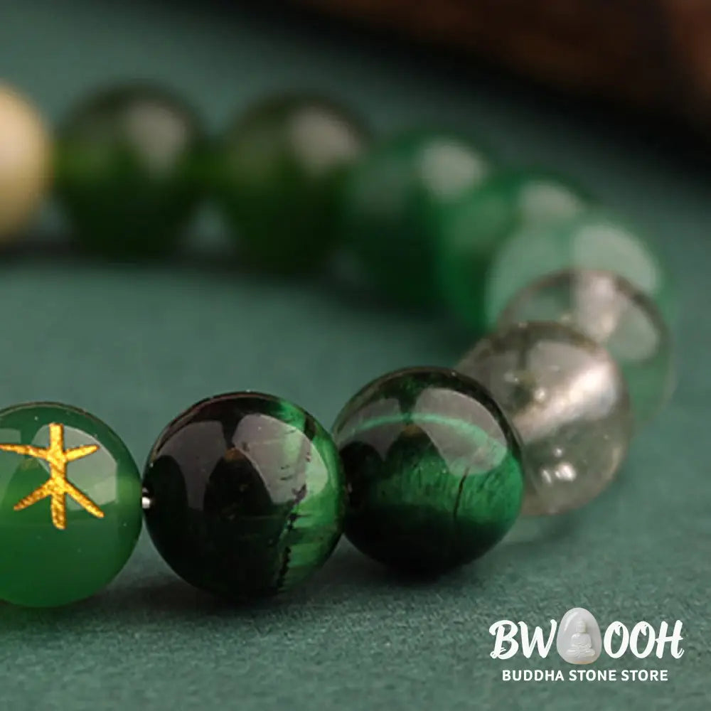 Buddha Stones Five Elements Various Agate Balance Luck Bracelet - BWOOOH - Bracelet