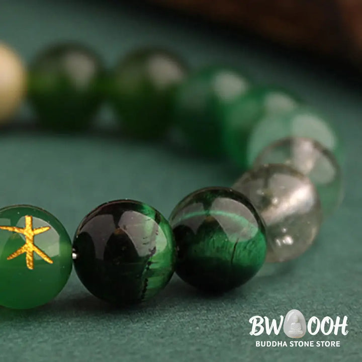 Buddha Stones Five Elements Various Agate Balance Luck Bracelet - BWOOOH - Bracelet