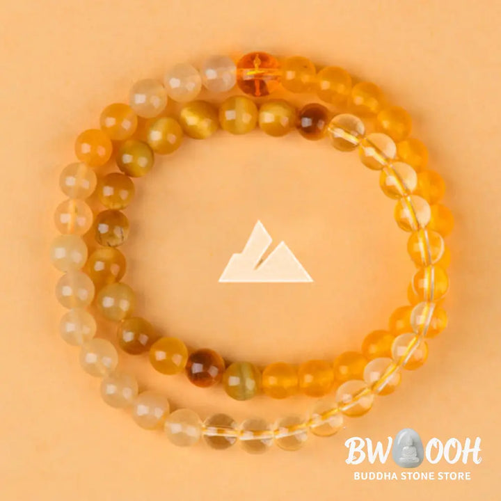 Buddha Stones Five Elements Various Agate Crystal Chalcedony White Crystal White Agate Luck Bracelet - BWOOOH - Bracelet