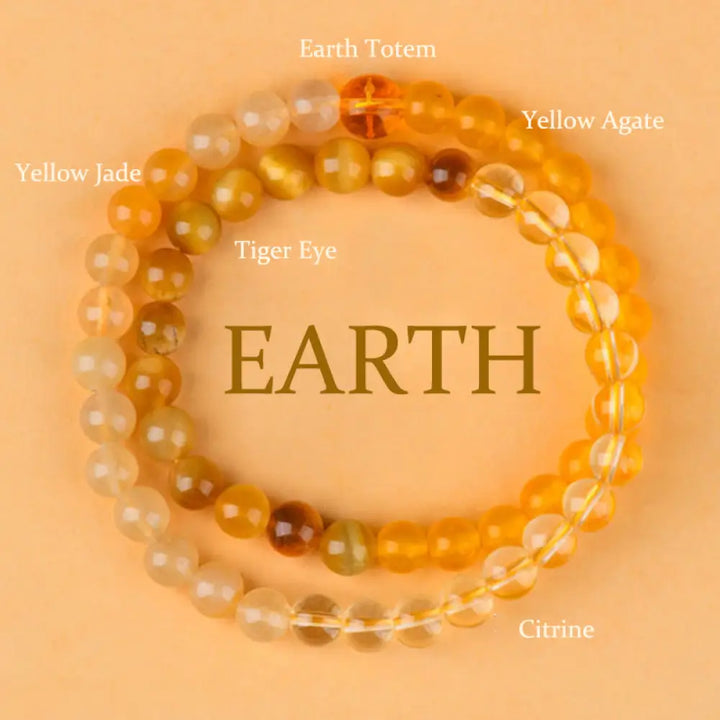 Buddha Stones Five Elements Various Agate Crystal Chalcedony White Crystal White Agate Luck Bracelet - BWOOOH