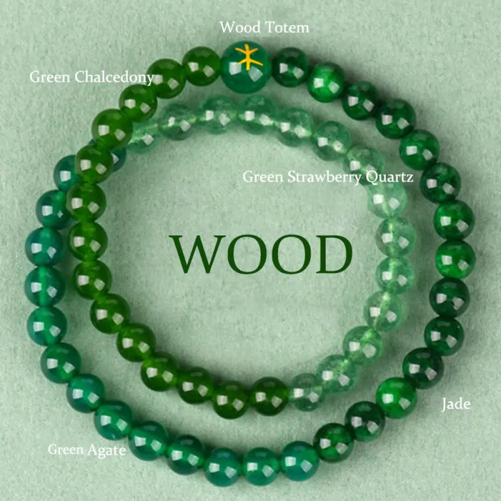 Buddha Stones Five Elements Various Agate Crystal Chalcedony White Crystal White Agate Luck Bracelet - BWOOOH