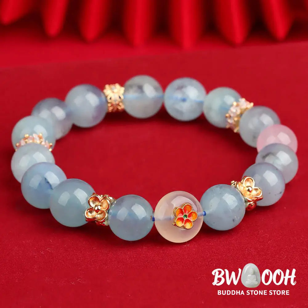 Buddha Stones Five Elements Various Agate Crystal Green Phantom Rutilated Quartz Green Grape Agate Malachite Luck