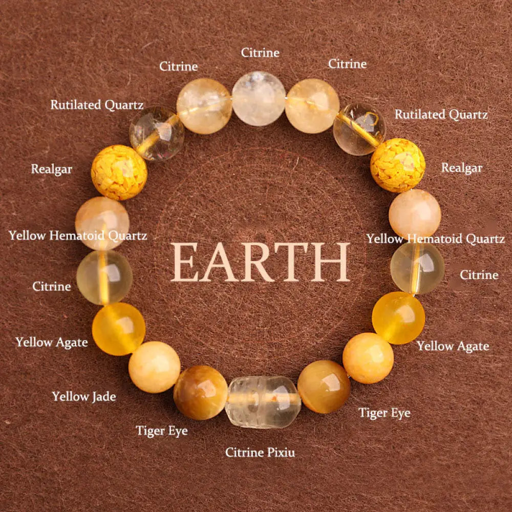 Buddha Stones Five Elements Various Agate Crystal Green Strawberry Quartz Moss Agate Green Phantom Luck Bracelet