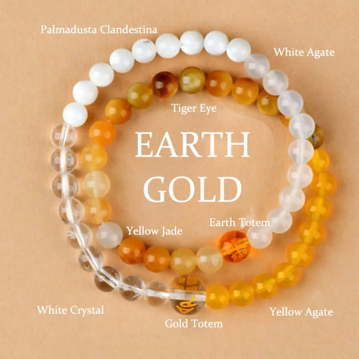 Buddha Stones Five Elements Various Agate Crystal Pearl Black Onyx White Agate White Crystal Luck Bracelet - BWOOOH