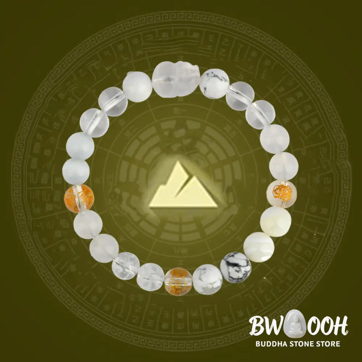 Buddha Stones Five Elements Various Crystal Agate Pixiu Wealth Bracelet - BWOOOH - Bracelet