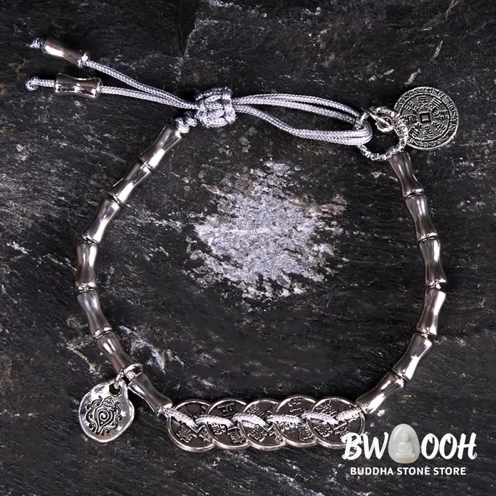 Buddha Stones Five Emperor Coins Mountain Ghosts Spend Money Bracelet - BWOOOH - Five-Emperor Coins(Wrist