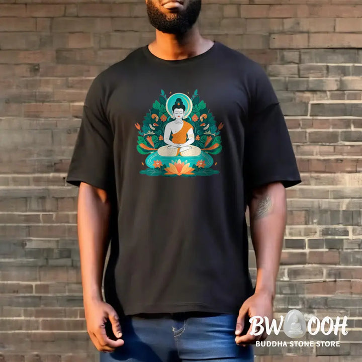 Buddha Stones Flower Grass Lotus Bodhisattva Tee T-shirt - T-Shirts