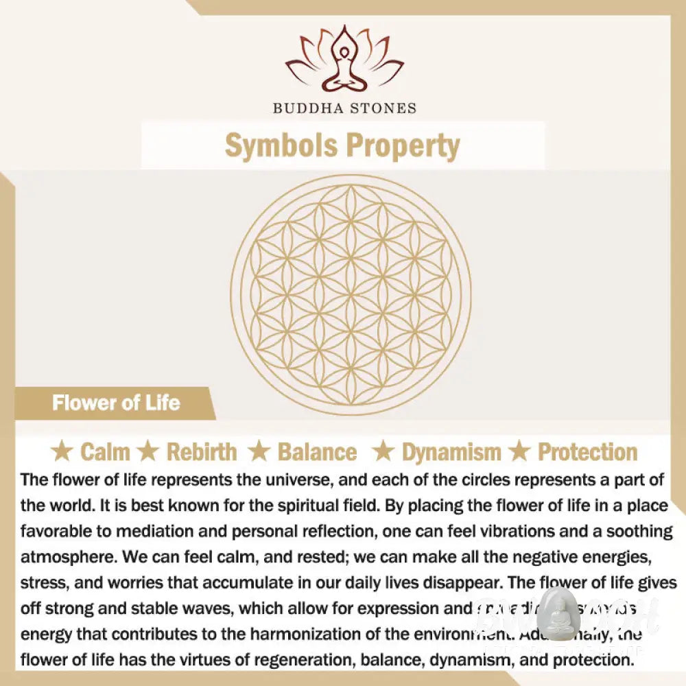 Buddha Stones Flower of Life Carving Design Authentic Shungite Stone Protection Necklace Pendant - BWOOOH - Necklaces &amp;