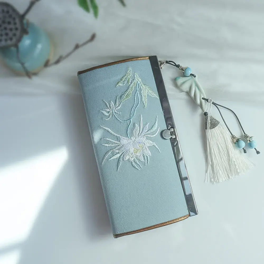 BWOOOH Flower Plum Peach Blossom Bamboo Double-sided Embr