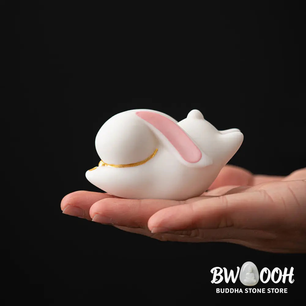 BWOOOH ceramic incense burner - Flying Rabbit Bamboo Mat Healing Ce
