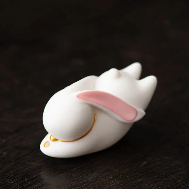 BWOOOH ceramic incense burner - Flying Rabbit Bamboo Mat Healing Ce