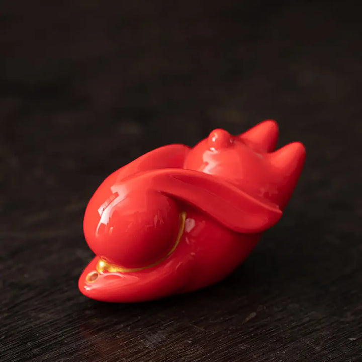 BWOOOH ceramic incense burner - Flying Rabbit Bamboo Mat Healing Ce