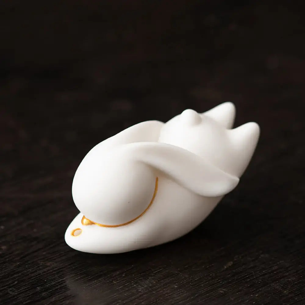BWOOOH ceramic incense burner - Flying Rabbit Bamboo Mat Healing Ce