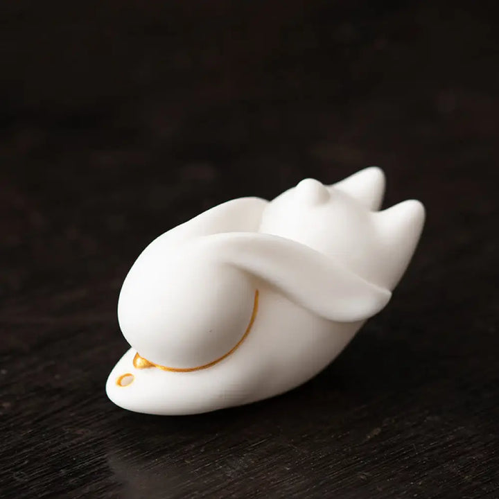 BWOOOH ceramic incense burner - Flying Rabbit Bamboo Mat Healing Ce