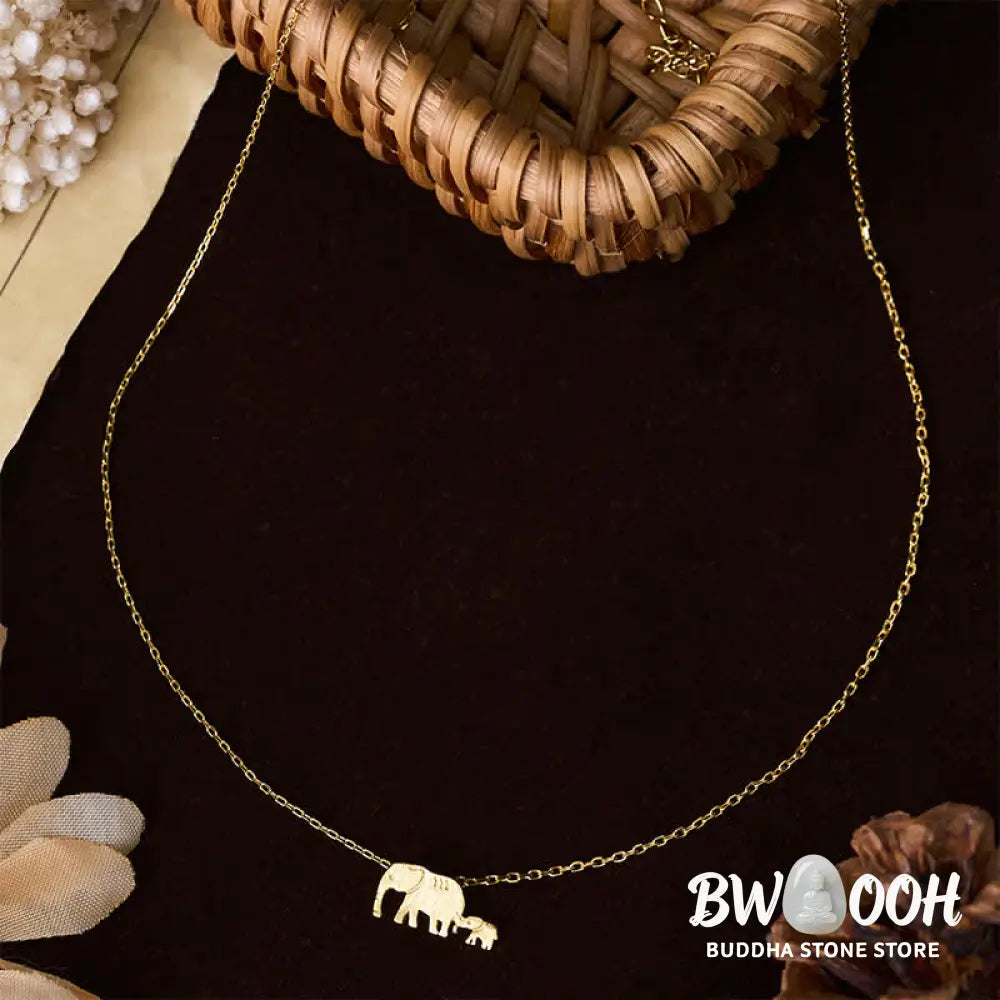 Buddha Stones ’FOR DEAREST MOTHER’ Elephant 925 Sterling Silver Necklace Pendants Includes Gift Message Card - BWOOOH