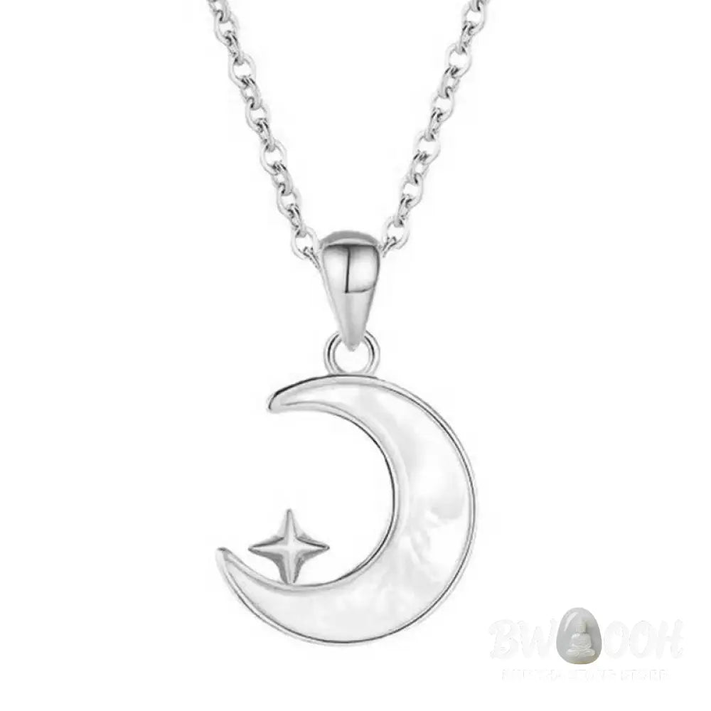 Buddha Stones ’FOR DEAREST MOTHER’ Moon Star 925 Sterling Silver Calm Necklace Pendants Includes Gift Message Card