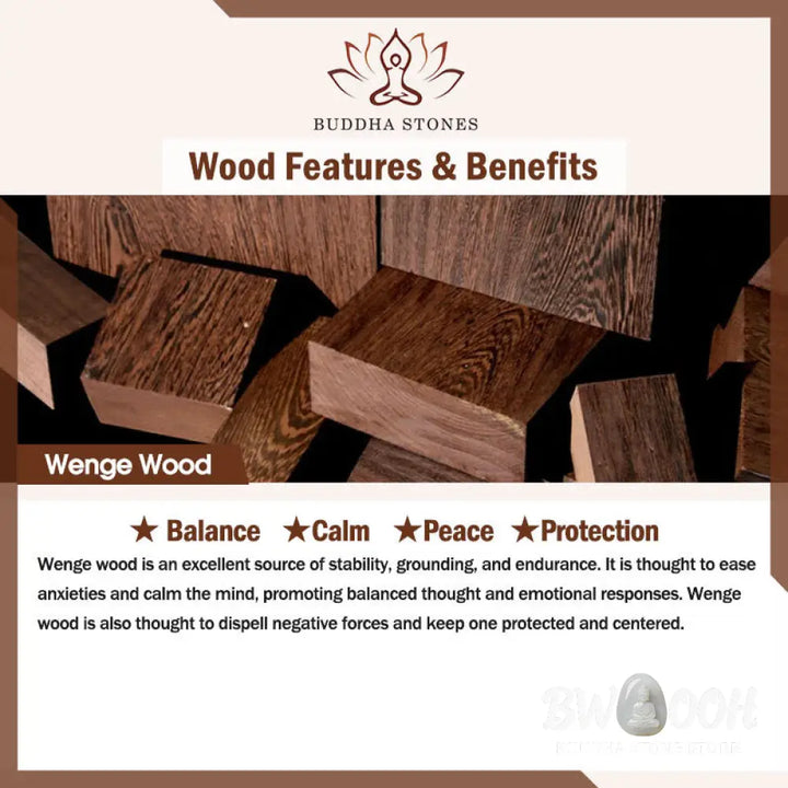 Buddha Stones Formless Buddha Ceramics Wenge Wood Desk Serenity Decoration - Decorations