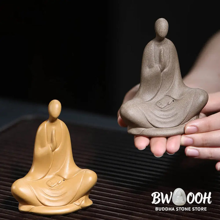 BWOOOH handcrafted Buddha statue - Formless Buddha Prayering Ceramic S