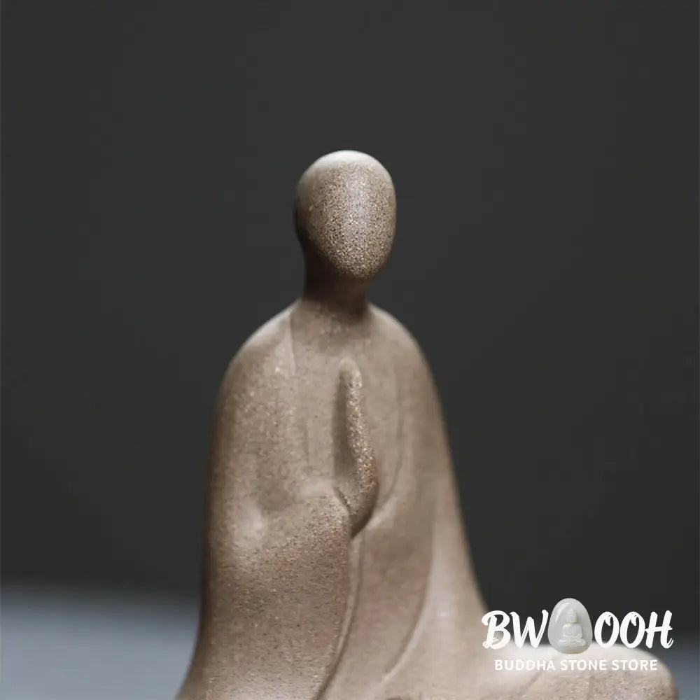 BWOOOH handcrafted Buddha statue - Formless Buddha Prayering Ceramic S