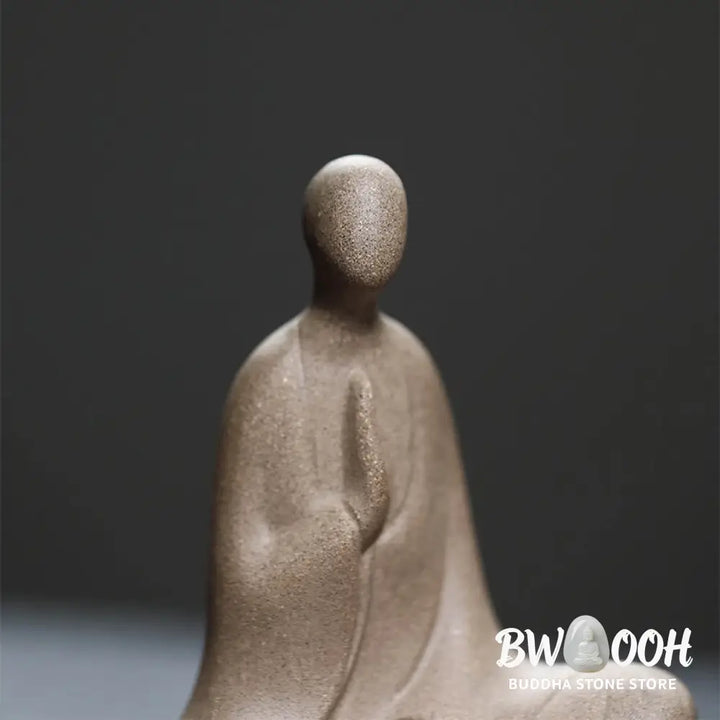 BWOOOH handcrafted Buddha statue - Formless Buddha Prayering Ceramic S