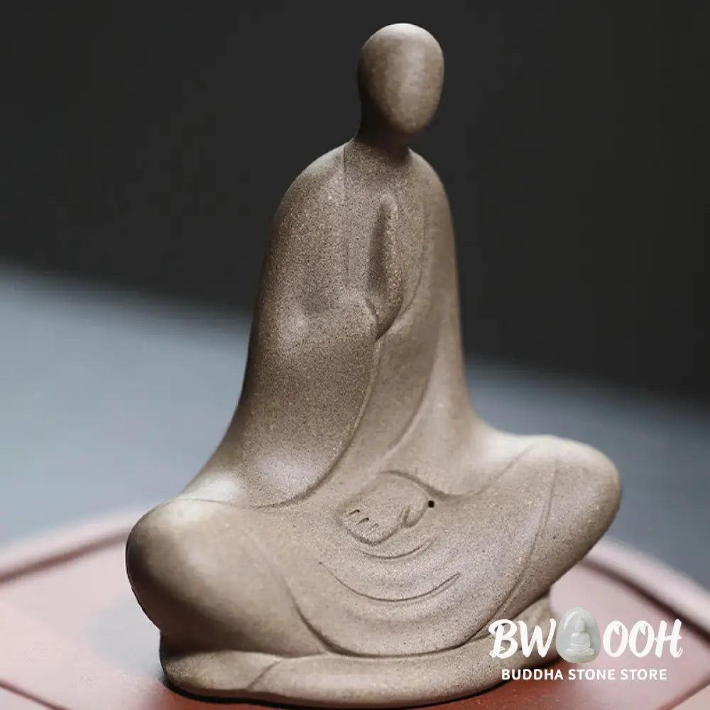 BWOOOH handcrafted Buddha statue - Formless Buddha Prayering Ceramic S