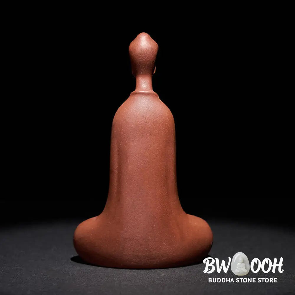 Buddha Stones Formless Buddha Purple Clay Serenity Home Desk Decoration 5.7*9.6 cm - Buddha 5.7*9.6 cm - Decorations