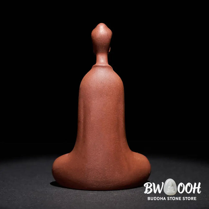 Buddha Stones Formless Buddha Purple Clay Serenity Home Desk Decoration 5.7*9.6 cm - Buddha 5.7*9.6 cm - Decorations